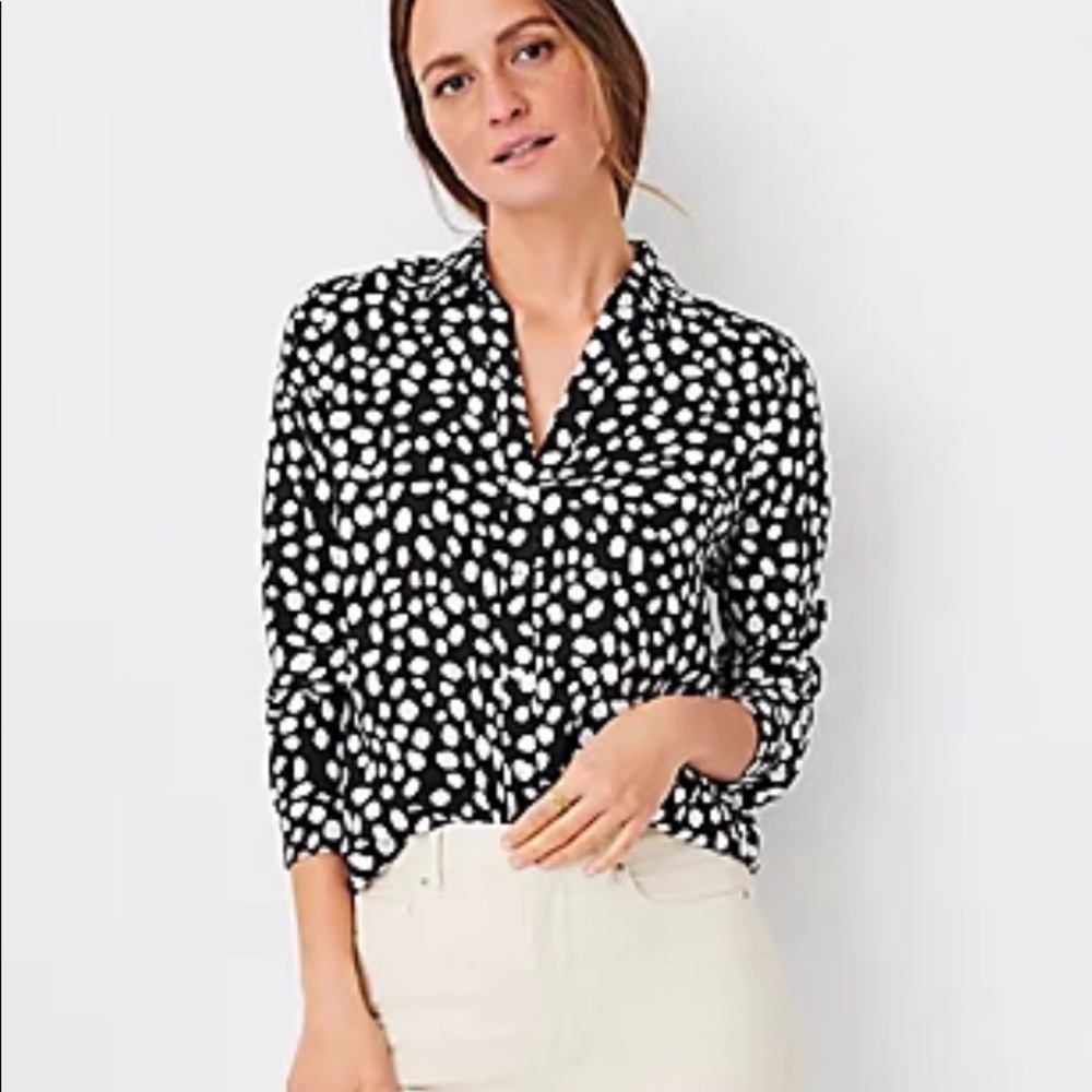 Polka Dot Button Up Shirt